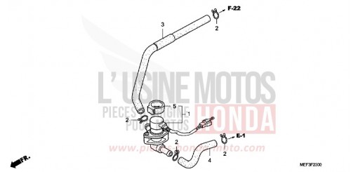 VALVE INJECTION D'AIR FJS400D8 de 2008